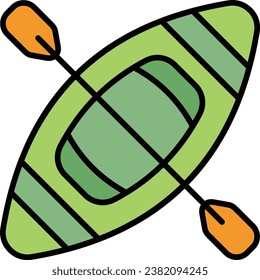 Kayak vector icon. Can be used for printing, mobile and web applications.