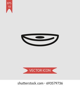 Kayak vector icon, illustration symbol