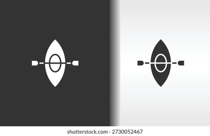 Kayak Vector, Icon Or Logo Sign Isolated Symbol Illustration