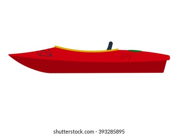 Kayak vector illustration isolated on a white background