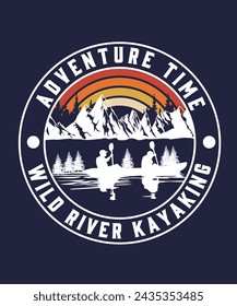 Kayaking Adventure Logo T shirt Design 2024 2025