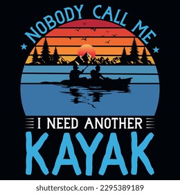 Kayaking graphics tshirt design vector design 