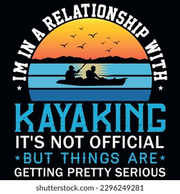 Kayaking graphics tshirt design vector design 