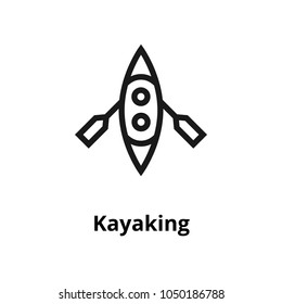 Kayaking Line icon