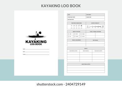 Kayaking Log Book Kdp Interior