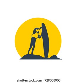 Kayaking Logo illustration