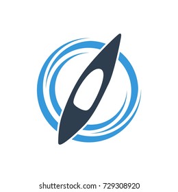 Kayaking Logo illustration
