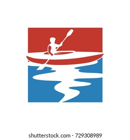 Kayaking Logo illustration