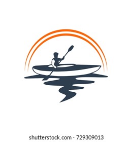 Kayaking Logo illustration