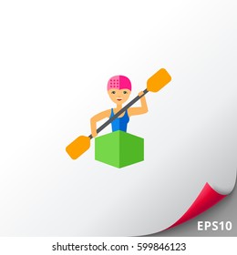 Kayaking Sport Icon