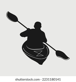 Kayaking SVG Printable Vector Design