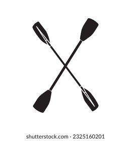 kayaking vector icon illustration symbol design