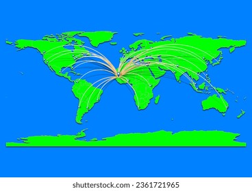 Kayes, Mali map - Concept map for Kayes, Mali on World map. Suitable for export concepts. File is suitable for digital editing and prints of all sizes.