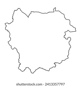 Kayes region map, administrative division of Mali. Vector illustration.