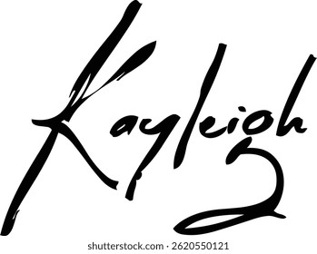 Kayleigh Baby Boy Name In Brush Typography Text