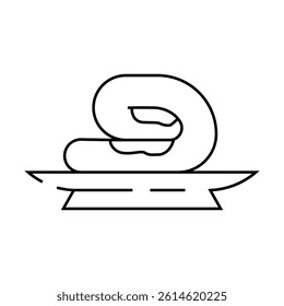 kaymak milk product line icon vector. kaymak milk product sign. isolated contour symbol black illustration