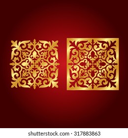 Kazakh national gold ornament