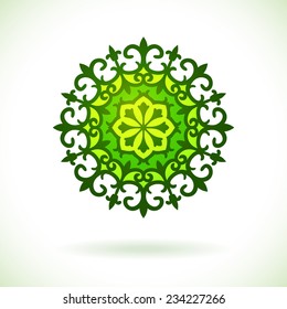 Kazakh national ornament, Isolated design element, Vector illustration