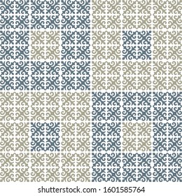Kazakh ornaments. Seamless traditional carpet patterns of Kazakhs. Background, texture, design life of nomads. Ancient Turkic ornaments. Customs and traditions of Kazakhstan. Decorative art of nomads