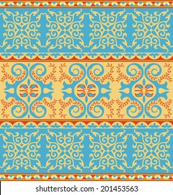 Kazakh vector ancient folk ornament