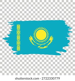 Kazakhstan Circle Round Flag Kazakhstan Flag Vector