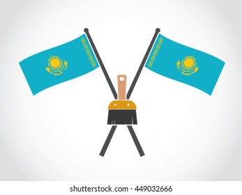 Kazakhstan Emblem Color Theme
