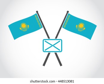 Kazakhstan Emblem Mail Formal