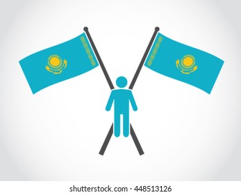 Kazakhstan Emblem Man Population