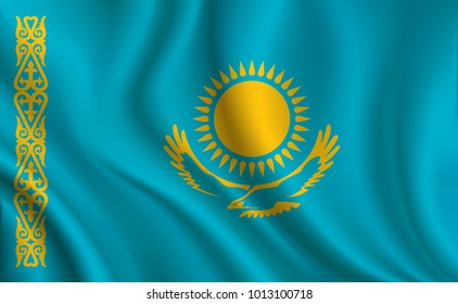 Kazakhstan Flag background