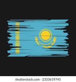 Kasachstan-Flagge - Vektorgrafik-Vektorgrafik