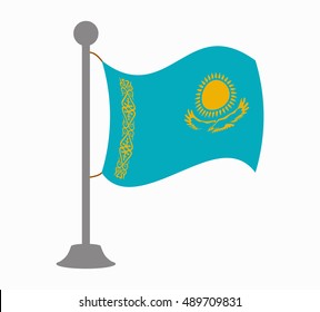 kazakhstan flag mast