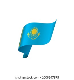 Kazakhstan flag, vector illustration