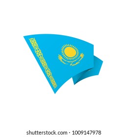 Kazakhstan flag, vector illustration