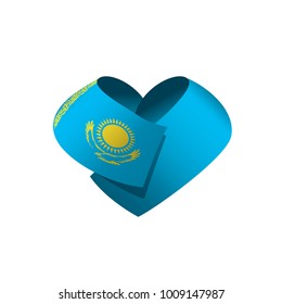 Kazakhstan flag, vector illustration