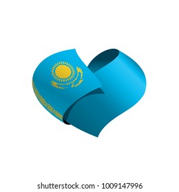 Kazakhstan flag, vector illustration
