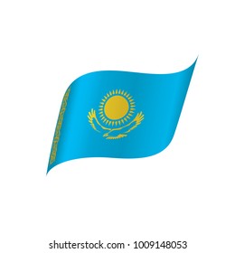 Kazakhstan flag, vector illustration