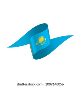 Kazakhstan flag, vector illustration