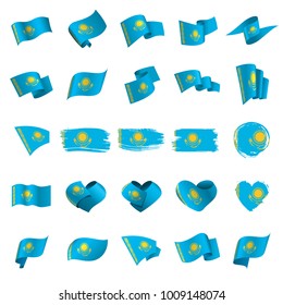 Kazakhstan flag, vector illustration