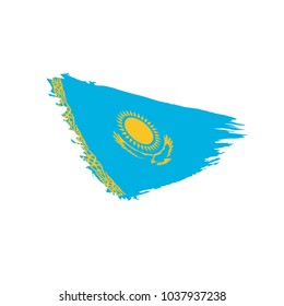 Kazakhstan flag, vector illustration
