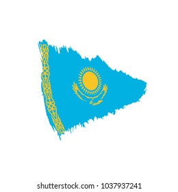 Kazakhstan flag, vector illustration