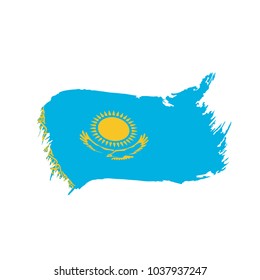 Kazakhstan flag, vector illustration