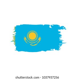 Kazakhstan flag, vector illustration