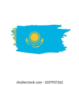 Kazakhstan flag, vector illustration