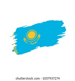 Kazakhstan flag, vector illustration