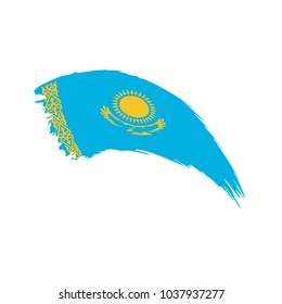 Kazakhstan flag, vector illustration