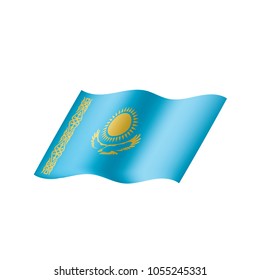 Kazakhstan flag, vector illustration