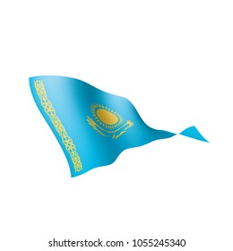 Kazakhstan flag, vector illustration