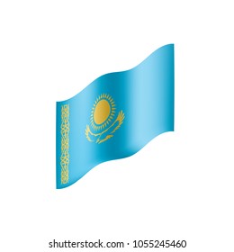 Kazakhstan flag, vector illustration