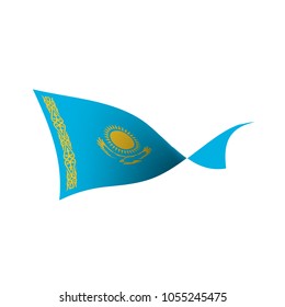 Kazakhstan flag, vector illustration