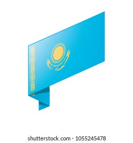 Kazakhstan flag, vector illustration